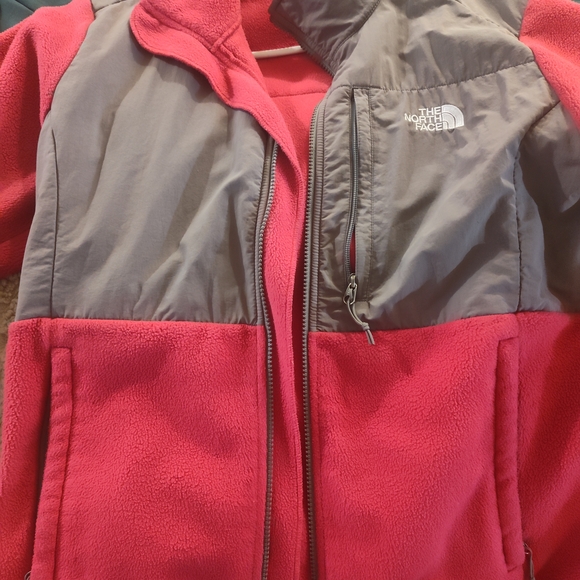 The North Face Pink and Gray Fleece Jacket - Picture 1 of 7